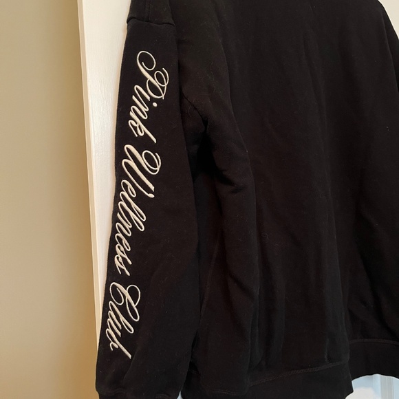 Victoria’s Secret PINK Ivy Fleece Oversized Crew Sweatshirt - Black - Size M - Picture 7 of 9